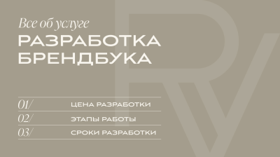 Разработка Брендбука | V.RICH CREATIVE STUDIO 